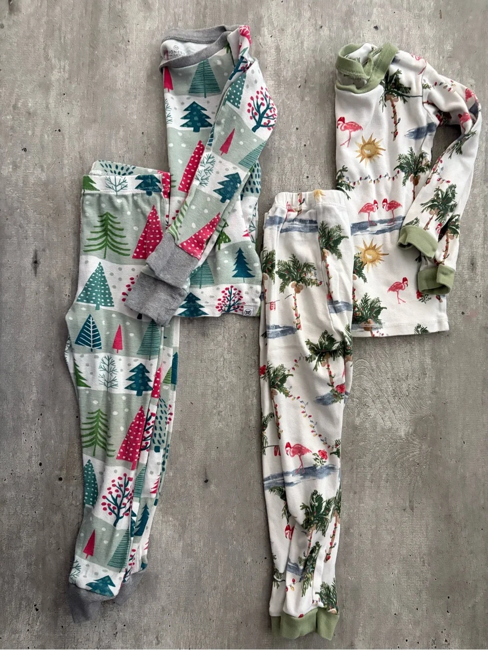 4T Holiday Pajama Bundle Honest Baby & Burt’s Bees Baby Organic Cotton Christmas